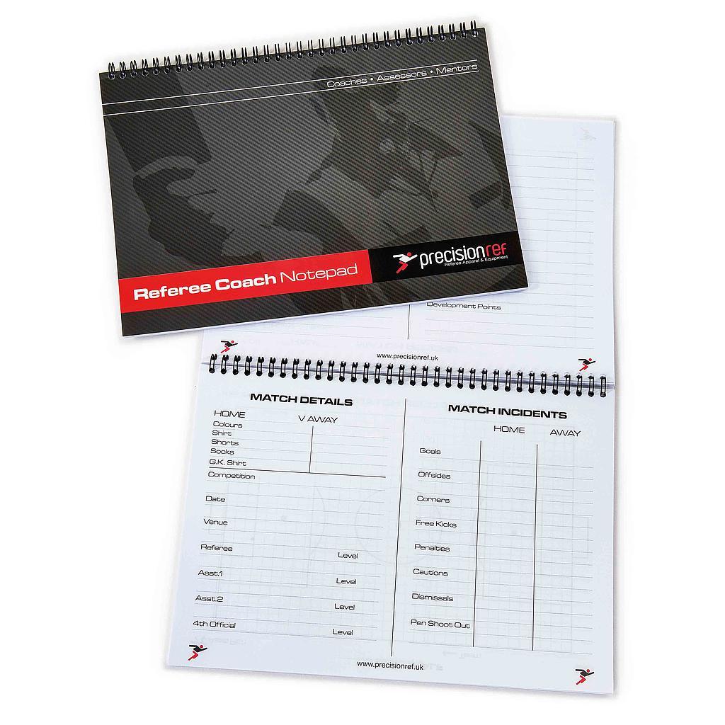 Precision A5 Football Referee Assessors Notebook  (Pack 6)