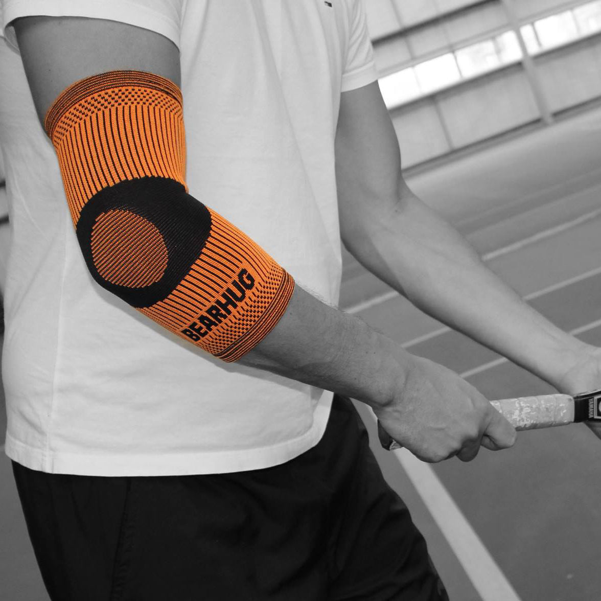 BEARHUG ELBOW COMPRESSION SUPPORT SLEEVE FOR TENNIS ELBOW RECOVERY - BAMBOO