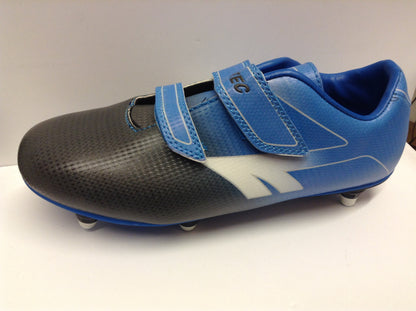Hi-Tec Sonic Pro SI EZ Junior football boots (velcro) Black and Blue
