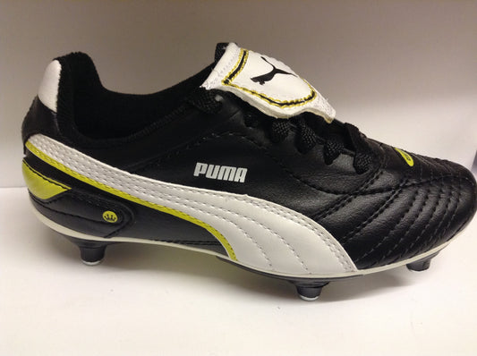 Puma Esito Finale SG Junior football boots (black/white/yellow)