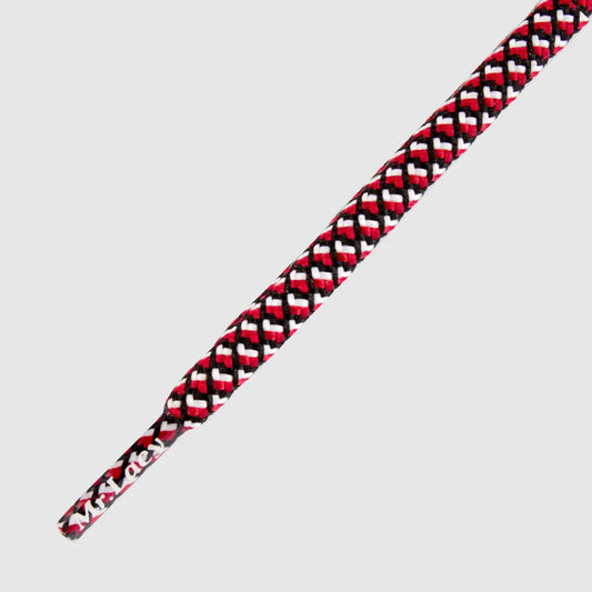 Mr lacy Ropies Shoelaces - 3 Tone Black/White/Red