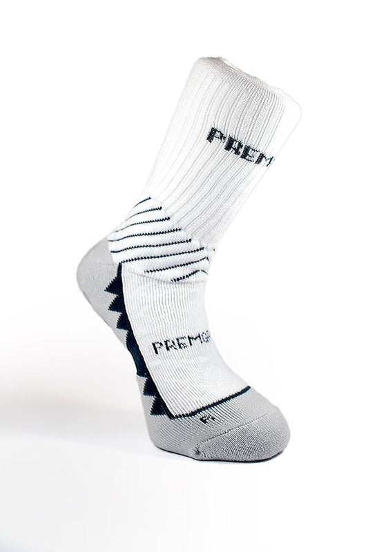 Premgripp non-slip technology performance socks - white
