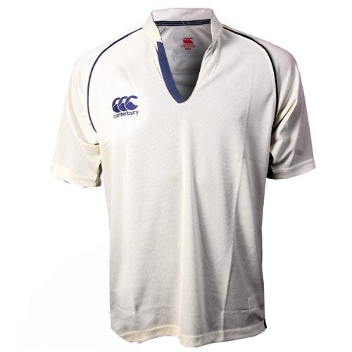 Canterbury Cream/Navy Cricket Shirt Mens/Childs