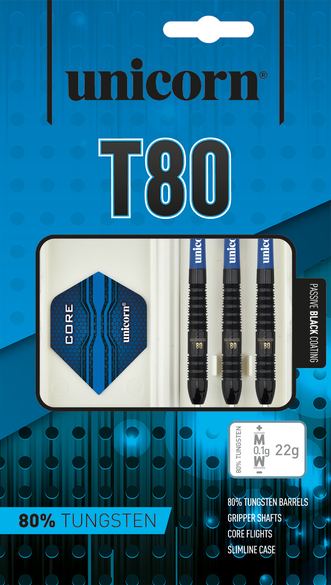 Unicorn Core XL T80 80% Tungsten Darts Set