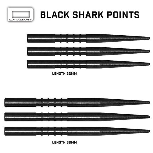 Datadart Shark darts points 32mm black