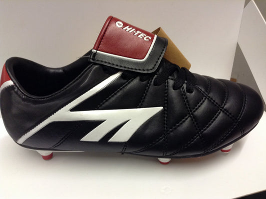 Hi-Tec League Pro SI JR (laces) Black and white Junior football boots
