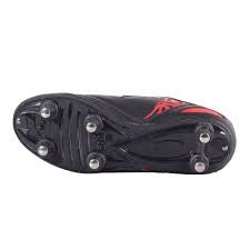 Optimum Razor Football boot Studded black/red Velcro fastening.