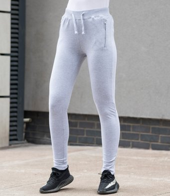 AWDis Ladies Tapered Track Pants - Joggers Jogging Bottoms - Heather
