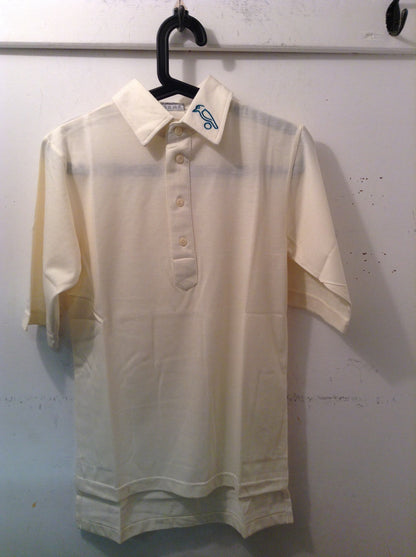 Kookaburra Short Sleeved Cream Junior Cricket Shirt
