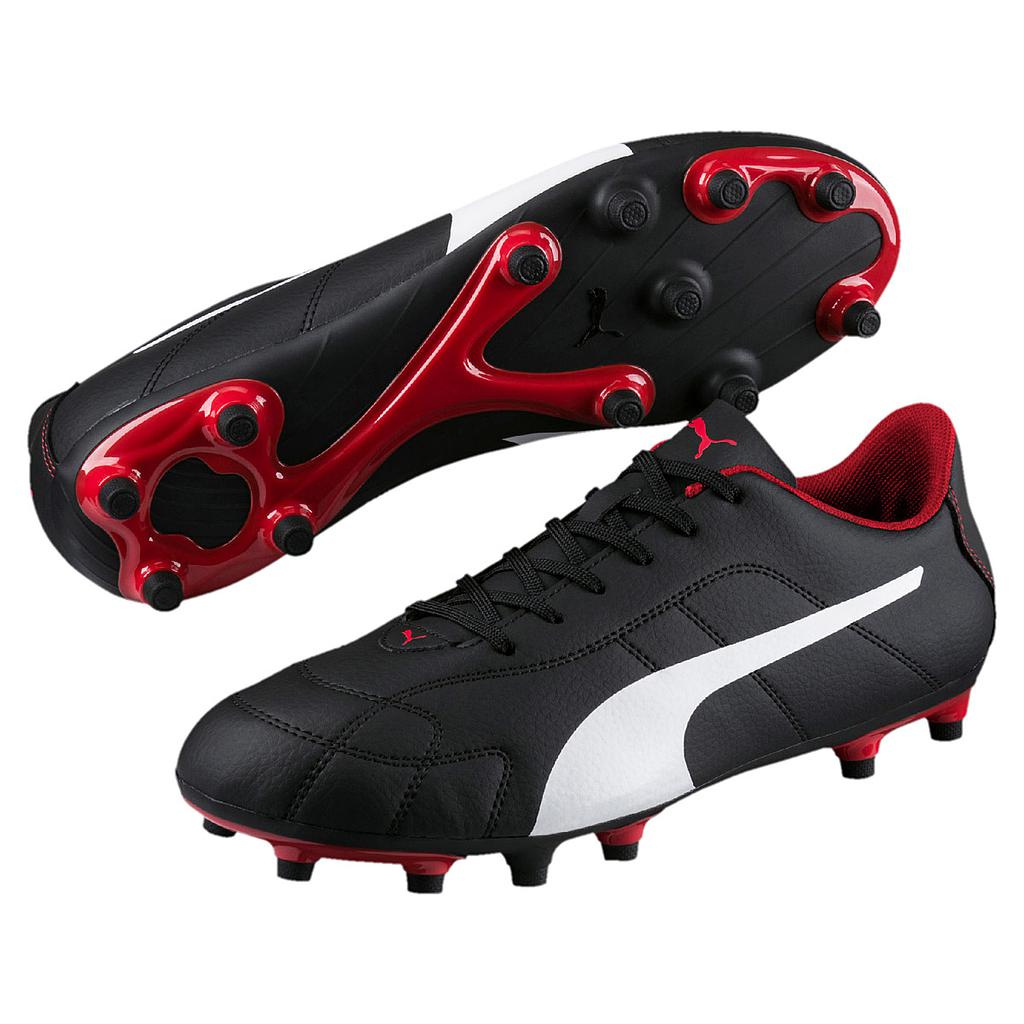 Puma Classico FG Football Boots black white red.