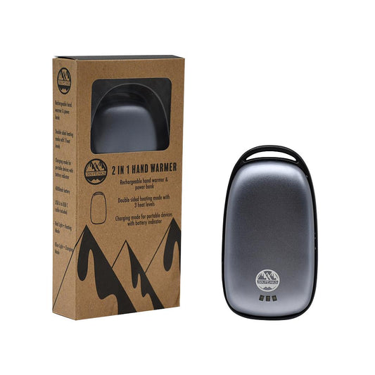 Six Peaks 2 in 1 rechargeable hand warmer and power bank.
