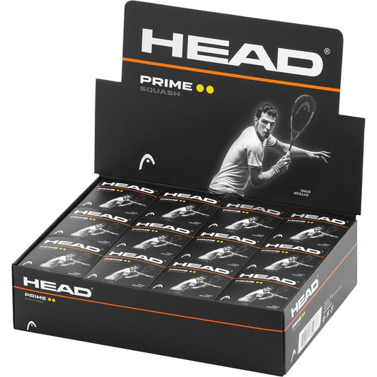 Head individual  Squash Ball- Prime, Tournament and Start options.