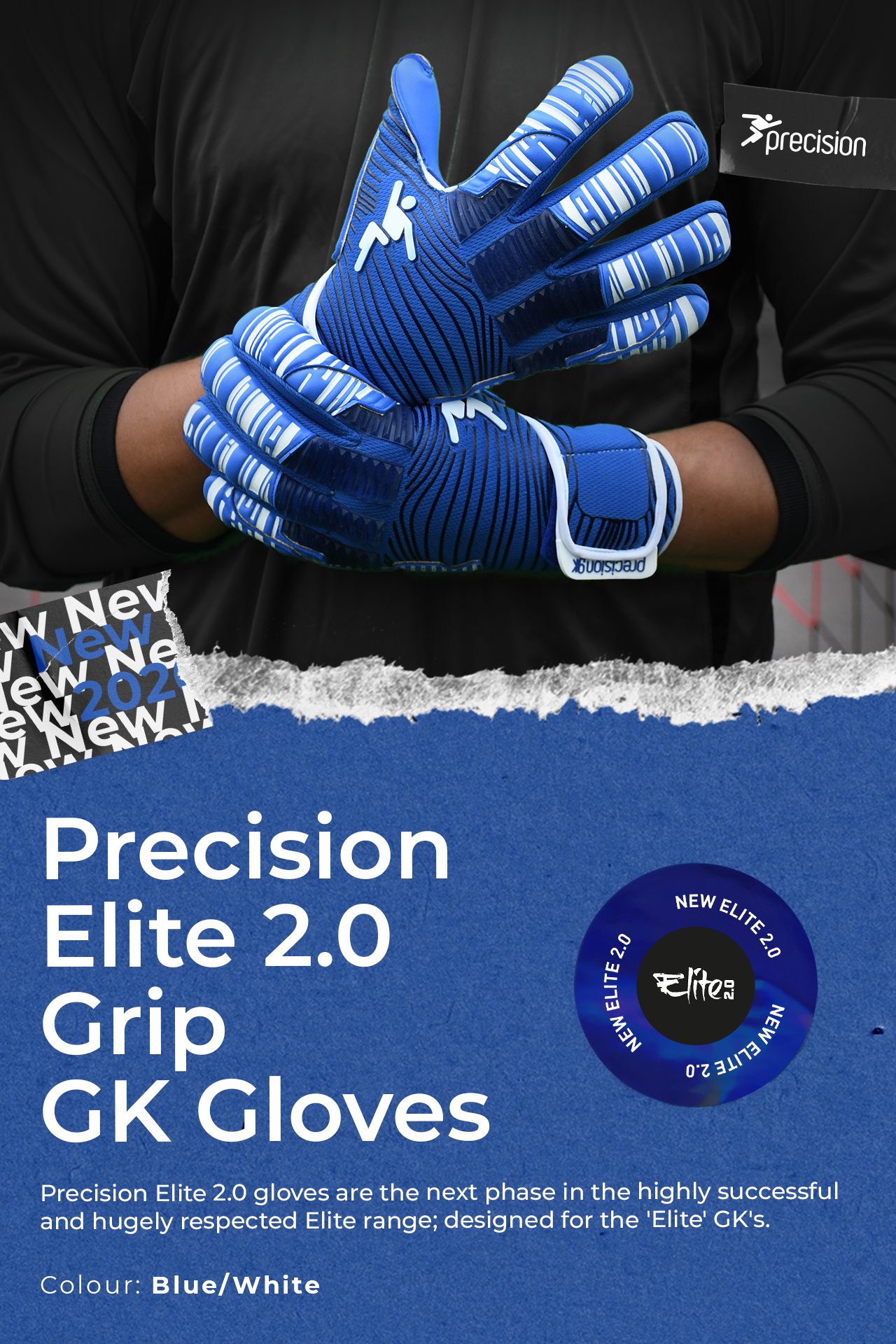 Precision Junior Elite 2.0 Grip GK Gloves