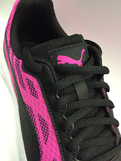 Puma meteor ladies trainers pink black