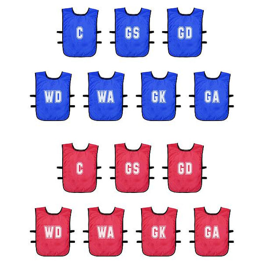 (Pack of 7) Mesh Netball Training Bibs (Youths, Adult)