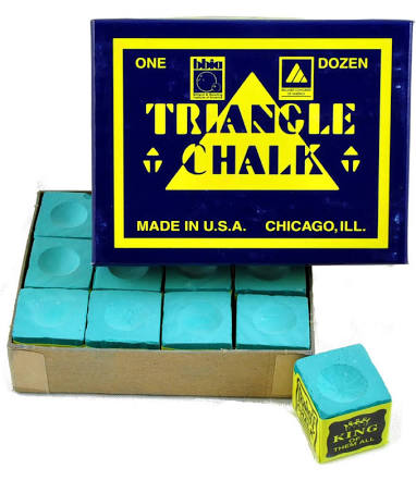 Triangle Snooker / Pool Chalk. Set of 4