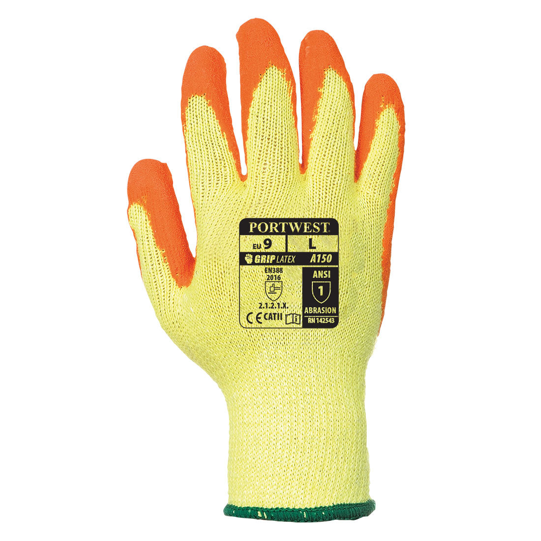 Portwest workwear A150 - Classic Grip Glove - Latex Orange