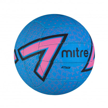 Mitre Attack Netball - blue/pink - size 5