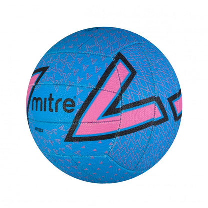 Mitre Attack Netball - blue/pink - size 5