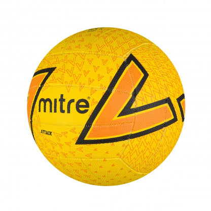 Mitre Attack Netball - Yellow/Orange - size 5