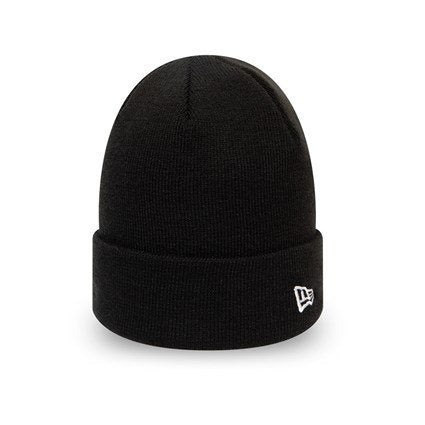 New Era Essential Cuff Knit Beanie Hat- Black - One size Adults.