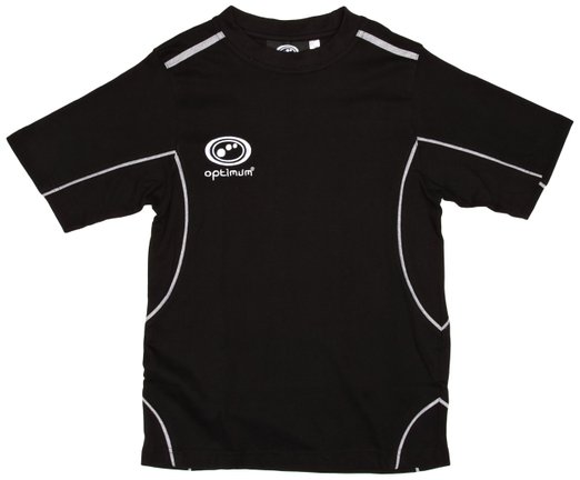 Optimum eclipse mens black rugby polo size large
