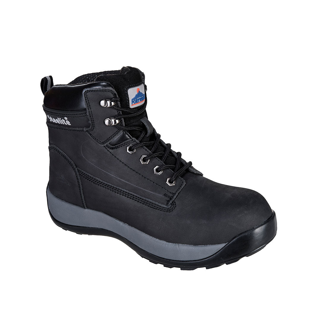 Portwest Workwear FW32 - Steelite Construction Nubuck Boot S3 HRO Black size 10.5