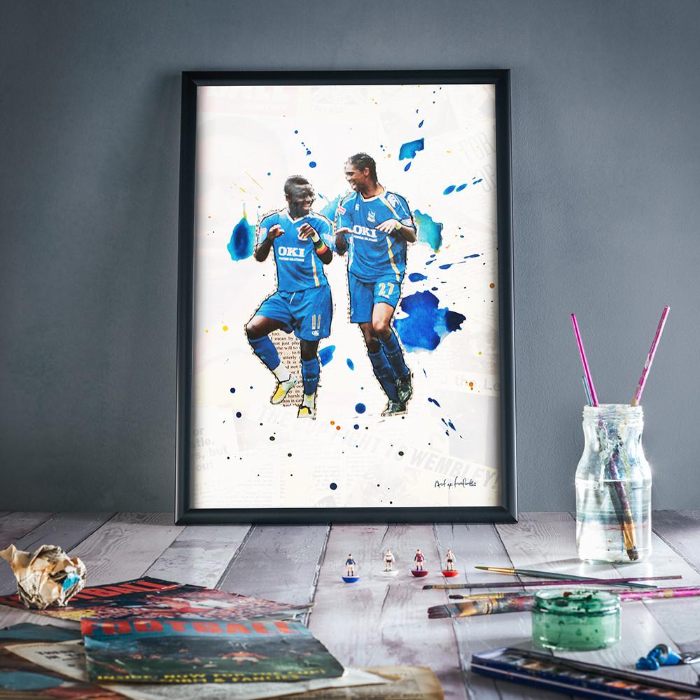ART OF FOOTBALL- Soccer History captured in Art! - A4 Prints! Great Gifts