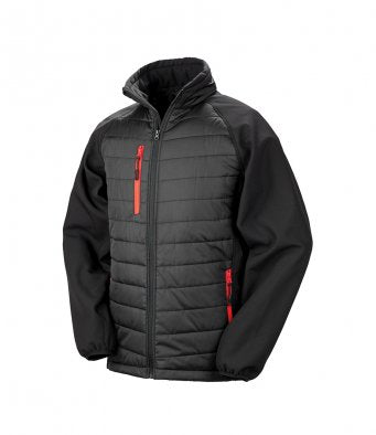 Result Workwear Compass Padded Jacket- Red/Black