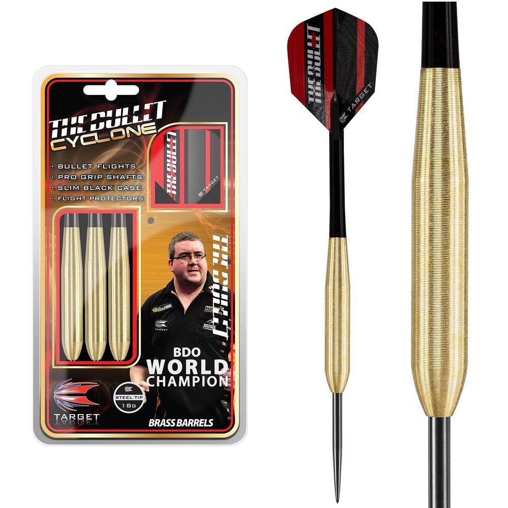Target Darts set Bunting cyclone Brass 18g with case