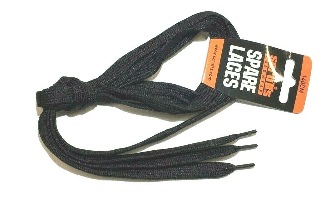 Scruffs Workwear Replacement Black Flat Boot Laces 140cm