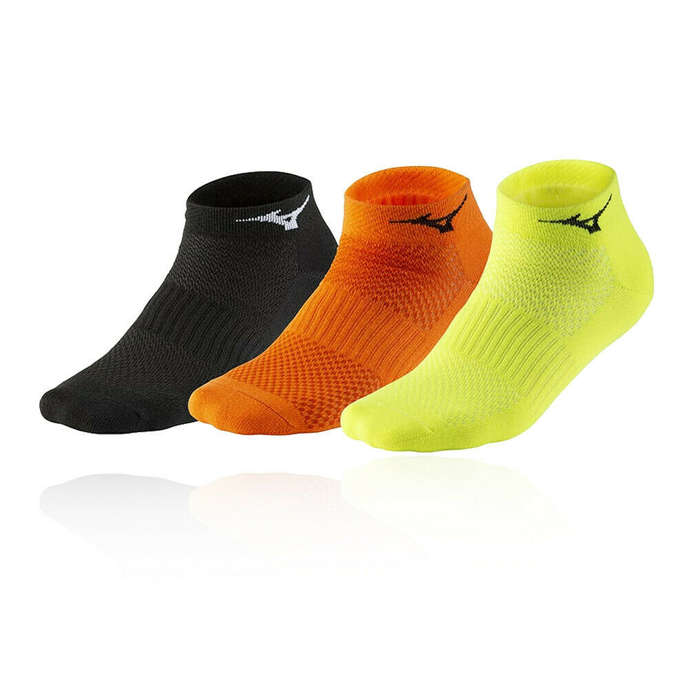 Mizuno Training Mid Socks (3-Pack)Black/yellow/orange