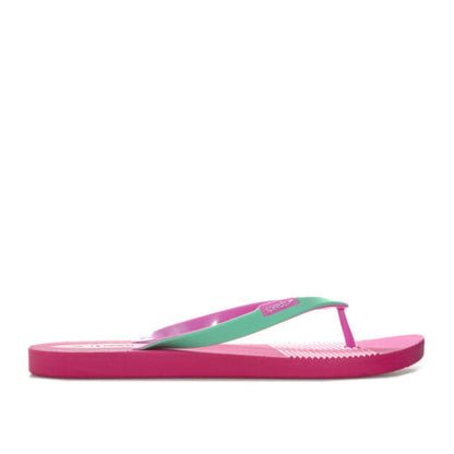 Speedo Saturate II pink and green ladies' thong flip flops