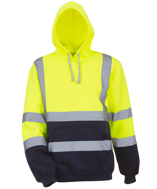 Yoko Workwear Hi-vis pull-over hoodie.